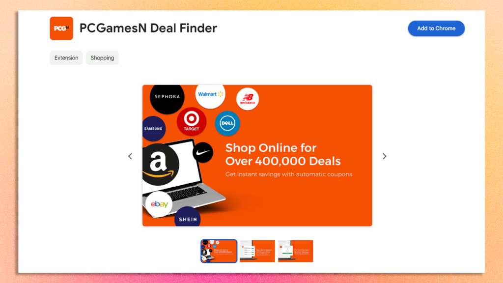 Chrome deal finder extension automatically applying discounts during online shopping checkout